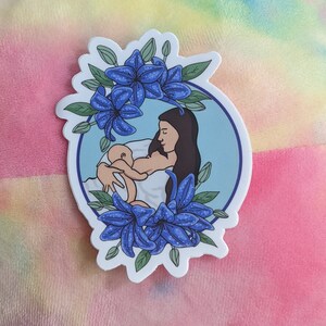 BREASTFEEDING BABY STICKER - Breastfeeding Support Sticker, New Mom Sticker, New Mom Gift,  Newborn Baby Sticker