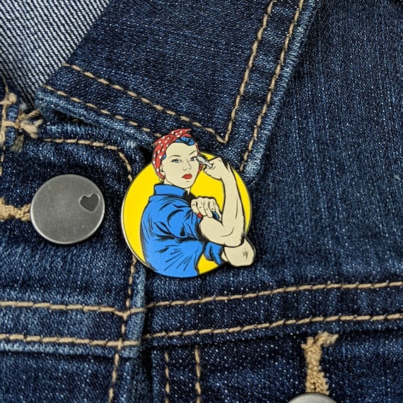 SPOON THEORY PIN - Spoonie Pin, Rosie the Riveter Pin, Chronic Pain Pin, Chronic Illness Pin, Illness Awareness Pin, Hard Enamel Pin