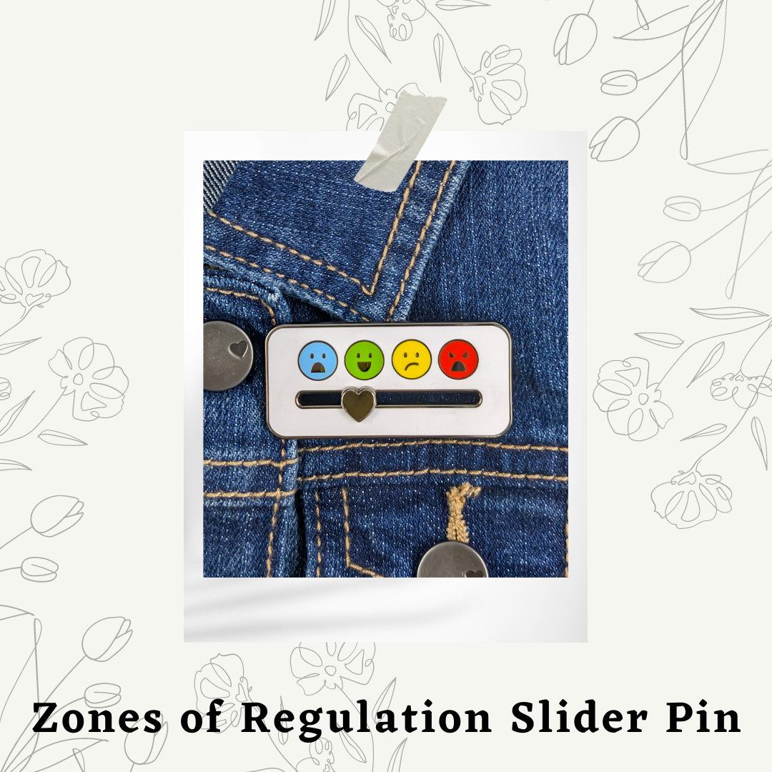 Zones of Regulation Sliding Enamel Pin Zones of Regulation Etsy Canada