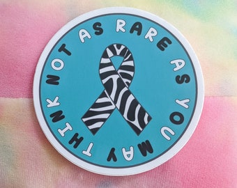 NOT As RARE As You May Think Sticker - Ehlers Danlos Sticker, Medical Unicorn Sticker, Medical Mystery Sticker, EDS Sticker, Spoonie-Corn