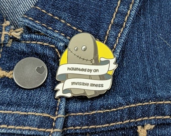 INVISIBLE DISABILITY Enamel Pin - Invisible Illness Enamel Pin, Chronic Illness Enamel Pin, Autoimmune Disease, Glow-in-the-Dark Pin