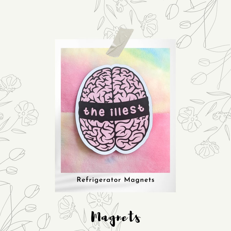THE ILLEST BRAIN Enamel Pin - Mental Illness Awareness, Brain Enamel Pin, Motivational Enamel Pin, Mental Health Awareness Enamel Pin image 6
