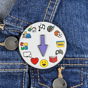 NON-VERBALE COMMUNICATIE PECs Pin - "Activiteiten" Pin, Autisme Pin, Non-verbale Pin, Foto Communicatie Pin, Foto Communicatie Reizen