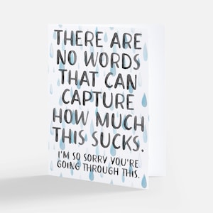 I'm SORRY this SUCKS Card - Karte für psychische Gesundheit, Karte für psychische Erkrankungen, Karte für chronische Krankheit, Karte für chronische Krankheiten, Krebskarte, Trauma karte