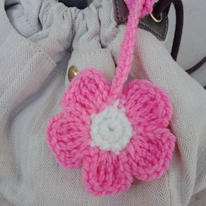 Flower knitting pattern Home decoration Bag decoration Car decoration image 4