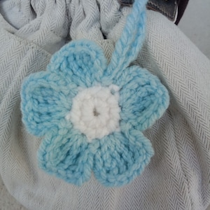 Flower knitting pattern Home decoration Bag decoration Car decoration image 3