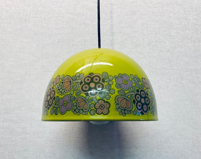 Enamelled ceiling lamp “Kalas” small by Kaj Franck and Raija Uosikkinen for Fog & Morup and Araabia, 1970s
