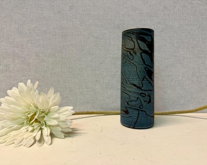 Rare studio ceramic vase, vase object by Gerhard Liebenthron, studio vase from 1979