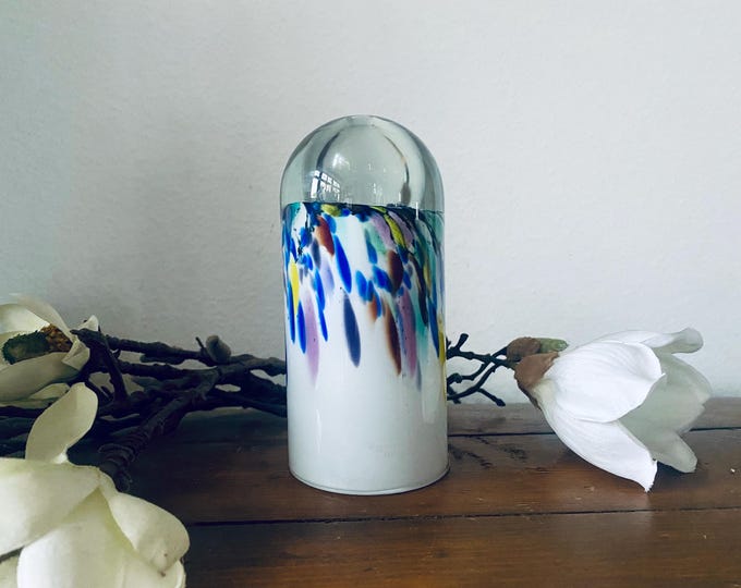 Memphis style glass vase/oil lamp by Hans Jürgen Richartz for Richartz Art Collection, 1980s