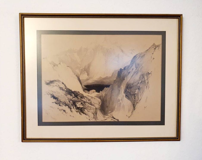 Convent of the Graet St.Bernard Litograph