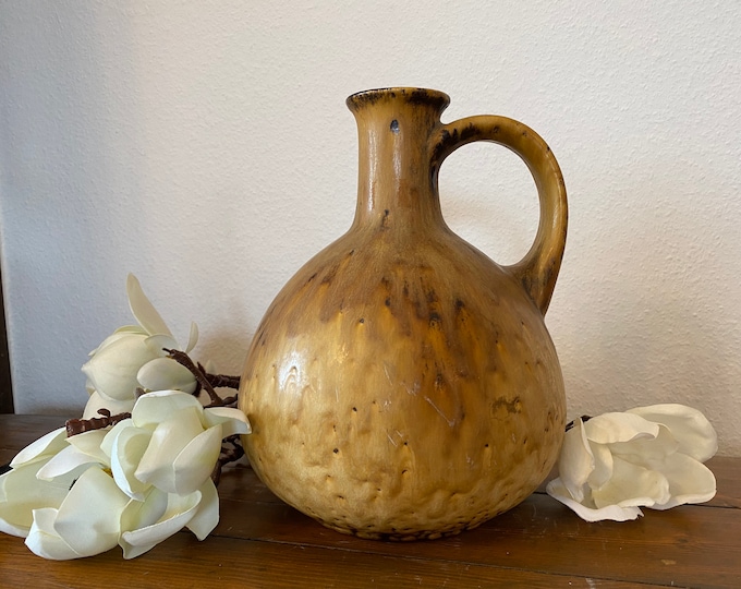 Bay Keramik 65 24 Handle Vase Vase West Germany Vintage, 60s 70s