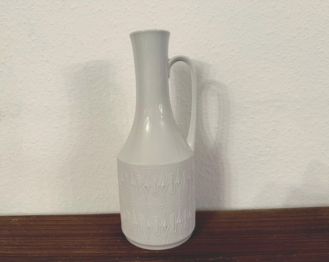 KPM Bavaria vase, royal porcelain, 24 cm, bisque porcelain, midcentury, space age 60s 265/3