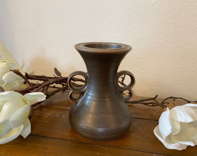 Mid Century Modern candle holder by Steuler (possibly Zalloni) WGP copper - brown