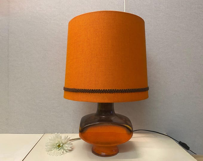 60s 70s SpaceAge Table Lamp by Bay Ceramic, Vintage