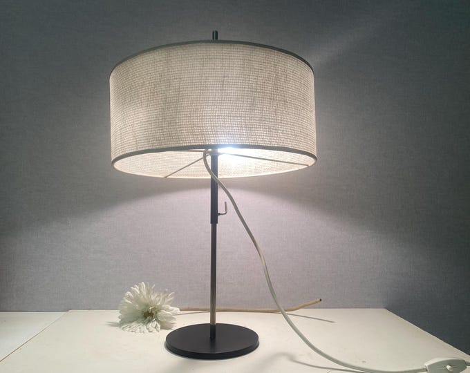 Beautiful rare vintage table lamp in the style of Ruser & Kuntner for Knoll International, chrome, Space Age, from the 60s/70s