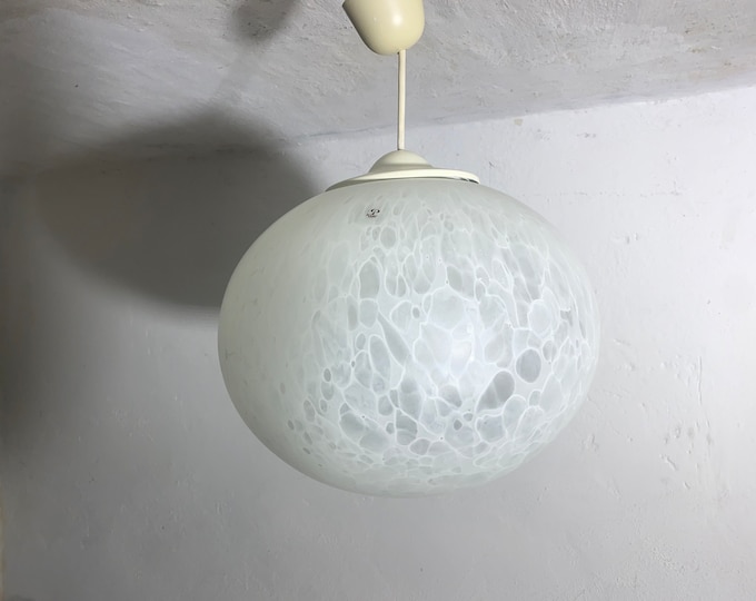 Mid-Century Opal Glass Ceiling Lamp by Peill & Putzler, 1960s, 1975