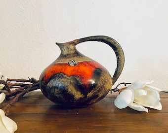 WGP West German Ceramics, Ruscha Vase, Model 313, Mid-century Ruscha ceramic vase, classic by Kurt Tschörner in rare glaze