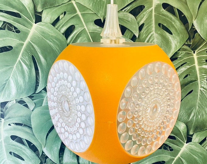 70s Massive Belgium hanging lamp, Colani lamp, UFO lamp, Space Age