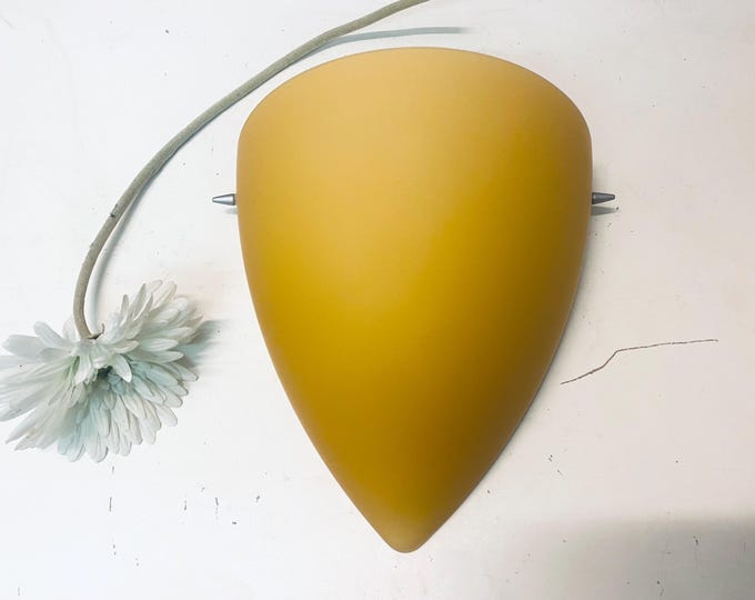 Yellow IKEA Kvintet wall lamp - glass lamp - modern style - uplighter lamp, IKEA, Sweden 1990s, Pop Art