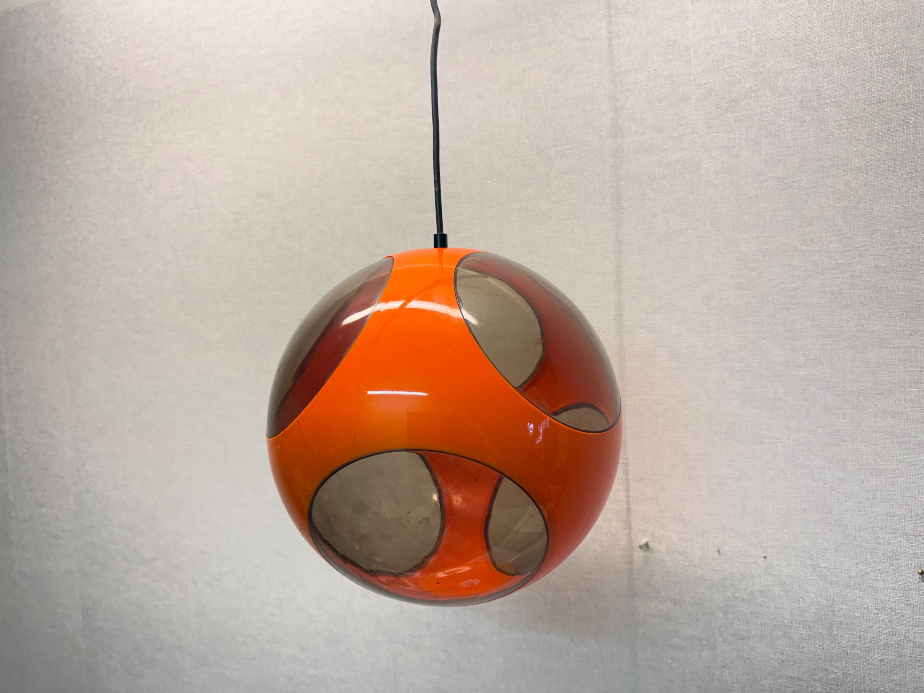 独70年代　STAFF φ24 Space Ageヴィンテージ・ペンダントランプ 70s hanging lamp orange - Etsy 日本