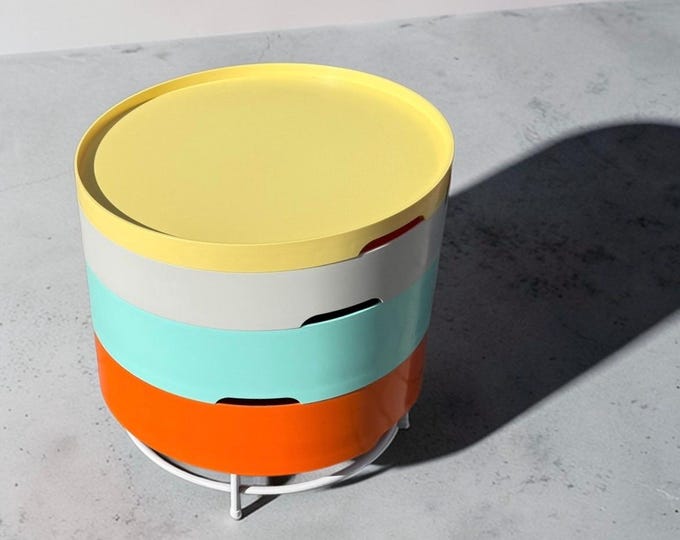 Ikea VINTAGE PS 2014 - Colorful side table - Nightstand storage - T. Richards - C. Brill - A. Williams