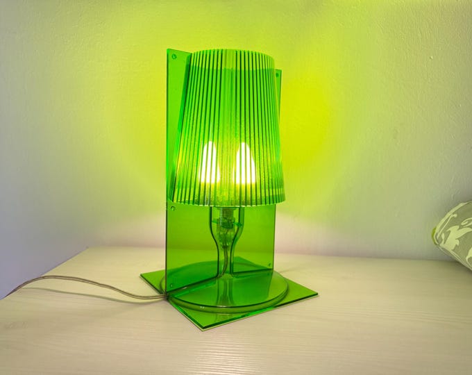 Beautiful table lamp by Ferruccio Laviani for Kartell Milano, 2003 in green