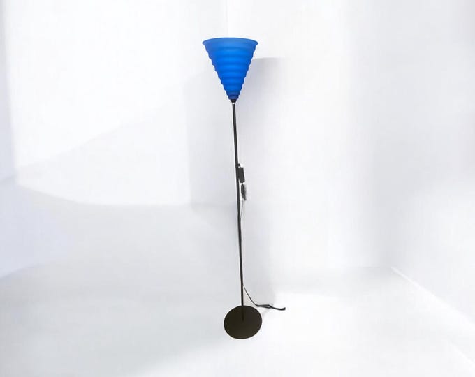 Vintage floor lamp, uplighter from IKEA, Sweden, in Memphis style, model Sexan - IKEA Design - 1980s