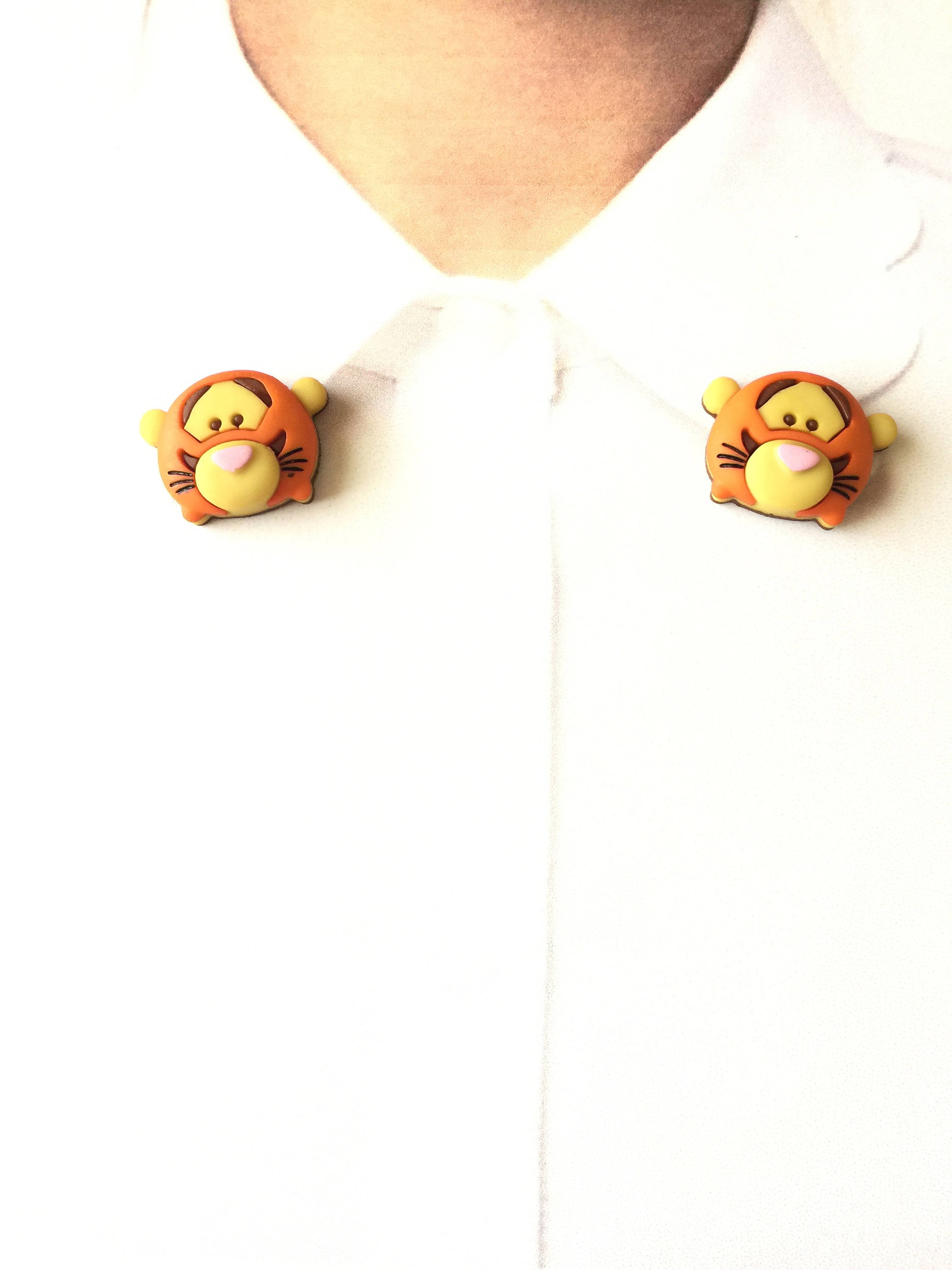 Tigger Collar Clips Tsum Tigger Sweater Guards Tigger Collar Etsy