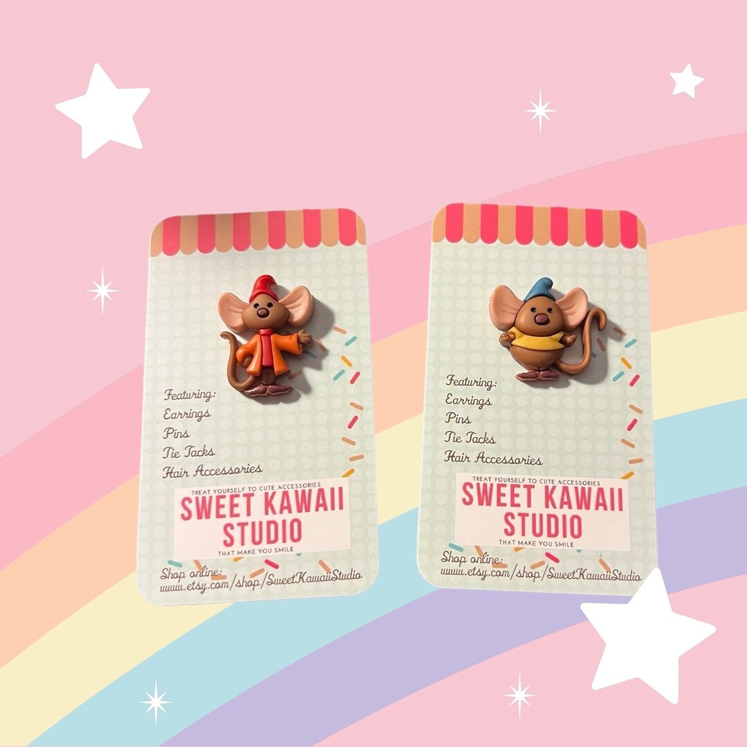 Gus Gus and Jaq Pins, Badge, Cinderella Helpers, Jaq Pin, Gus Gus Tie