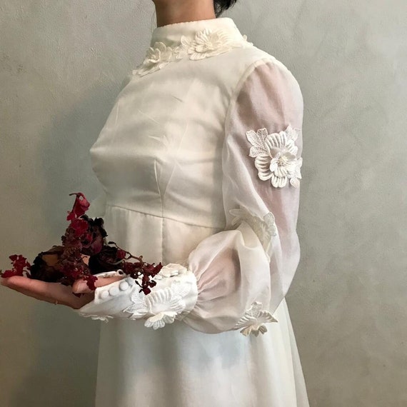 1960's Regency Wedding Dress - image 2