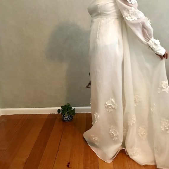 1960's Regency Wedding Dress - image 7