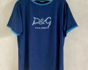 Y2k Vintage DOLCE GABBANA Ribbed Top. D&G Freedom Print T-shirt - Etsy