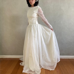 1950’s Bridal Gown | Vintage Wedding Dress | Size: XXS