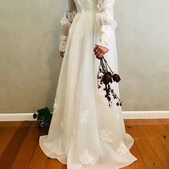 1960's Regency Wedding Dress - image 6
