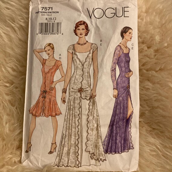 Flapper dress pattern vogue hotsell
