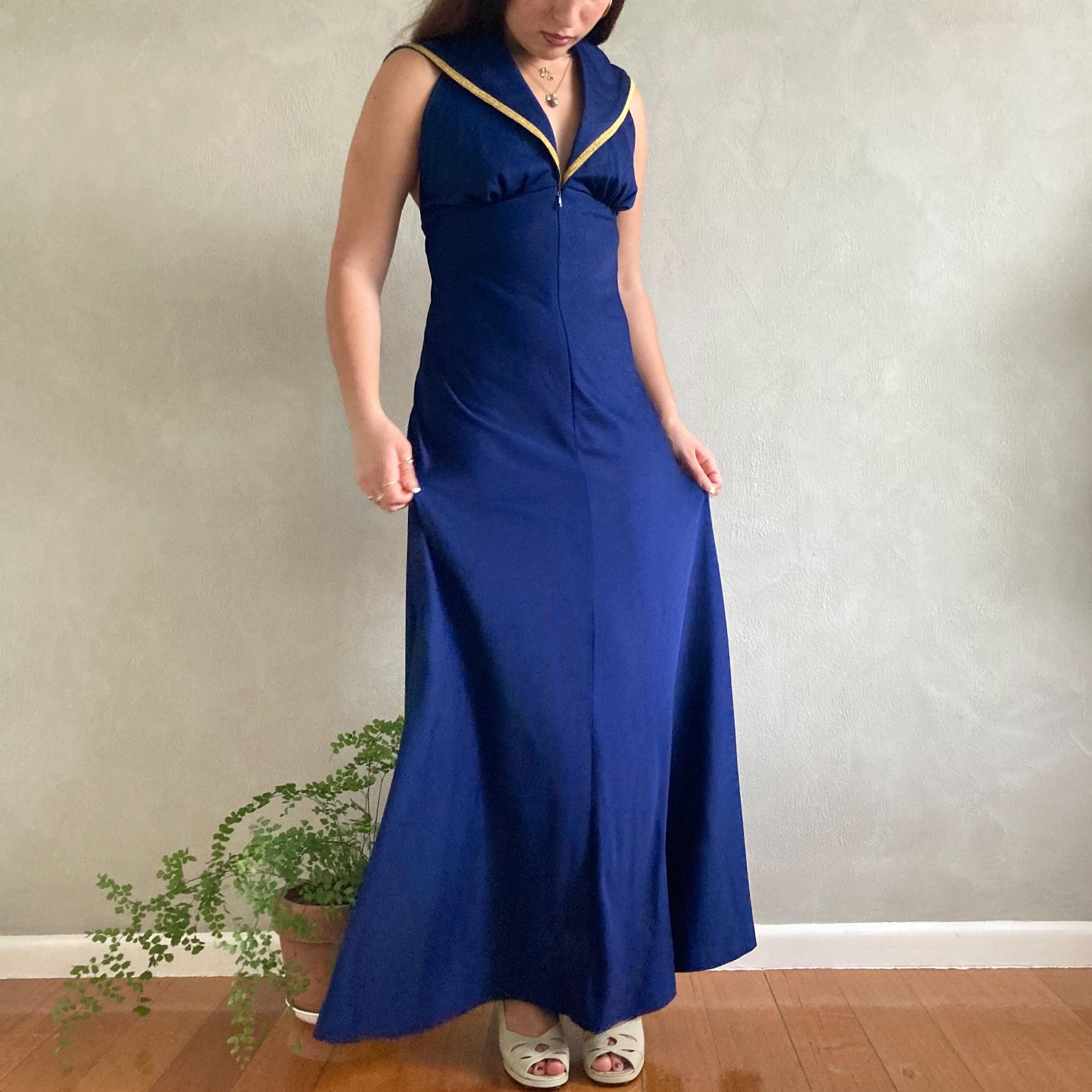 Nautical Maxi Dress - Etsy