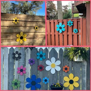 Poly Wall Flower, Fence Flower, Outdoor Decor, Fence Decor, Yard Art, (Bright Colors and Durable)