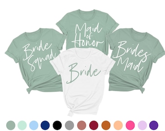 bridesmaid shirts, bachelorette party shirts, bridal party shirts, sage bridesmaid shirts, bridesmaid proposal shirts, bridesmaid gift