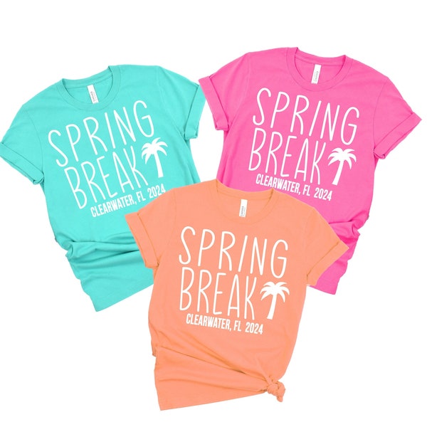 Spring Break 2024 Shirts, Custom Family Vacation Shirts, Spring Break Shirts Matching, Vacation Matching Shirts, Family Cruise Shirt