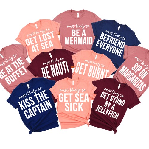 Most Likely to Cruise Shirts, Family Cruise Shirts, Funny Cruise Shirts, Matching cruise Shirt, Group Cruise Shirts, vacation Shirts Family