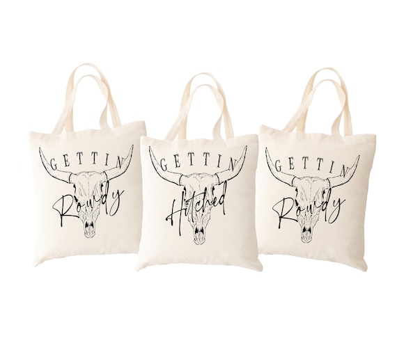 Getting Hitched Rowdy Bachelorette Bag, Country Bachelorette, Western Bachelorette Party Favor, Nashville Bachelorette, Last Rodeo, Cowgirl