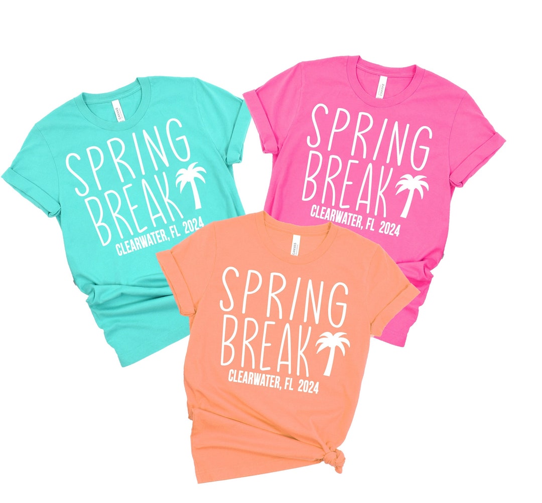 Spring Break 2024 Shirts, Custom Family Vacation Shirts, Spring Break ...