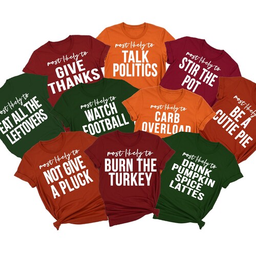 Funny thanksgiving shirts family thanksgiving shirt matching etsy