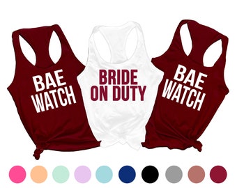 BAE Watch Shirt, Bride on Duty Shirt, Beach Bachelorette Shirt, Bachelorette Shirt Beach, Bachelorette Party Shirt, Bachelorette Pool Party