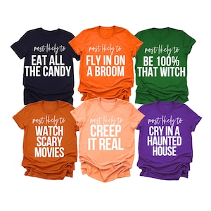 Most Likely to Halloween Shirts, Funny Halloween Shirt, Matching Family Halloween Tshirts, Pumpkin Patch Shirt, Fall Family Shirts
