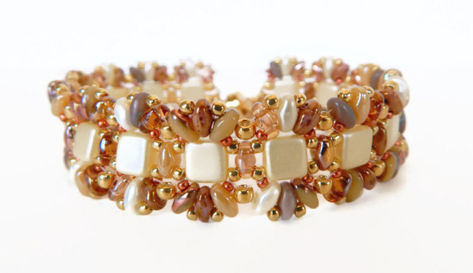 Fun Pretty Unique Stitched Bracelet Beautiful Soft Colors Etsy UK