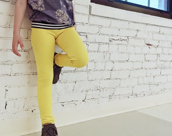 lemon yellow leggings