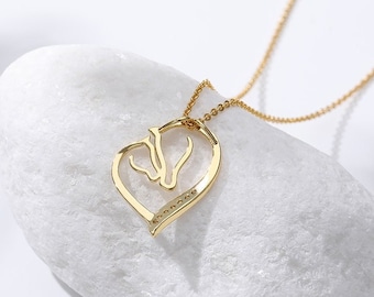 CS-DB Pendants Necklaces Silver Love Heart Horse Head Pattern Crystal Girls Best Price CS-DB Pendants Necklaces Silver Love Heart Horse Head Pattern Crystal Girls Best Price