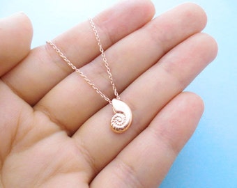 Christmas New year Seashell Sister Gift Necklace Mermaid Birthday Necklace Ariel voice Jewelry Shell Friendship Mom Gold