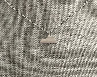 Mountain Necklace for Climbers, Mountain Pendant Jewelry for Women and Girls, Gift for Hiker, Hiking Necklace